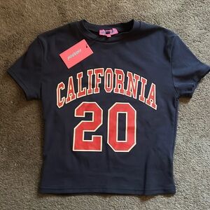 Edikted Navy California Tee